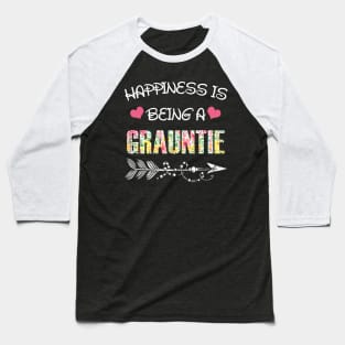 Happiness is being grauntie floral gift Baseball T-Shirt